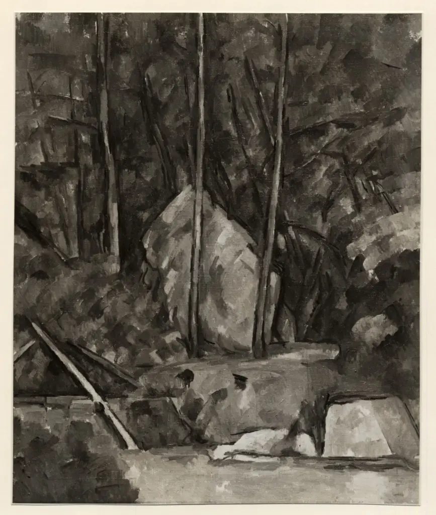 Anonimo , C&eacute;zanne, Paul - sec. XX - Well in the park of le Chateau Noir , fronte