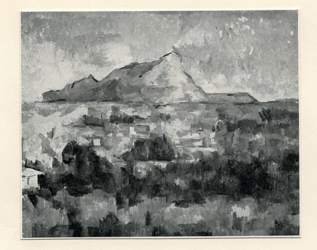 Anonimo , Cézanne, Paul - sec. XX - The Montagne St. Victoire , fronte