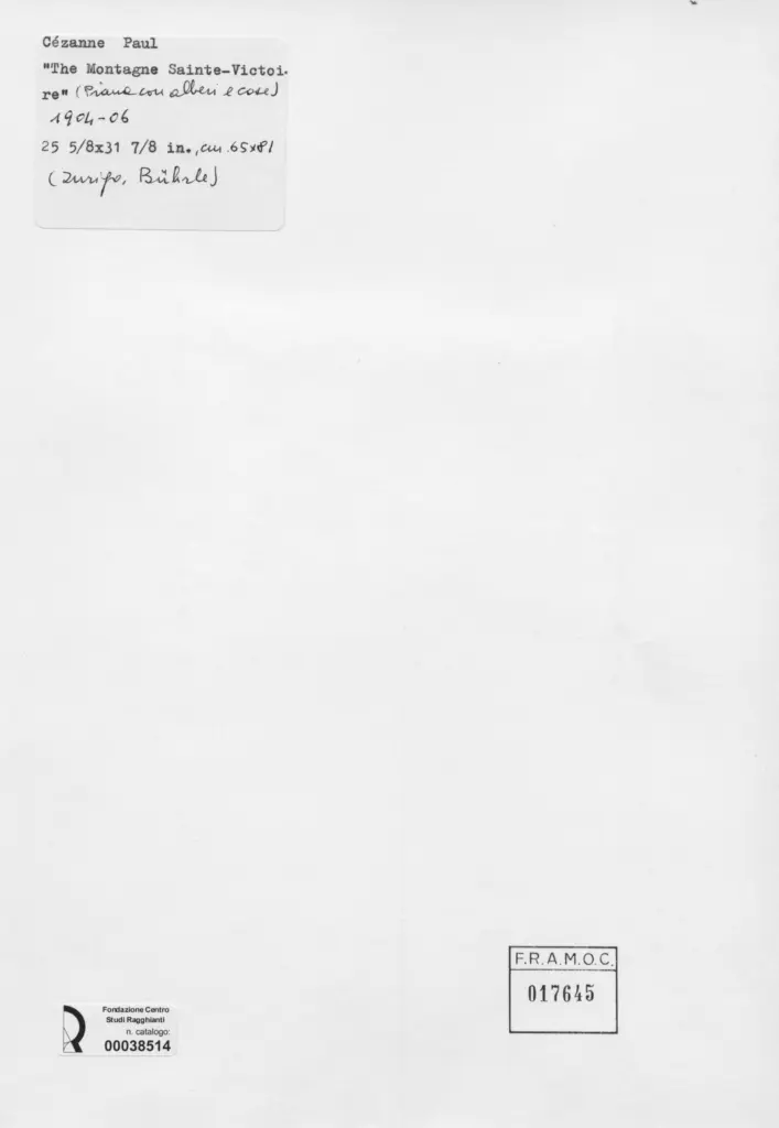Anonimo , C&eacute;zanne, Paul - sec. XX - The Montagne St. Victoire , retro