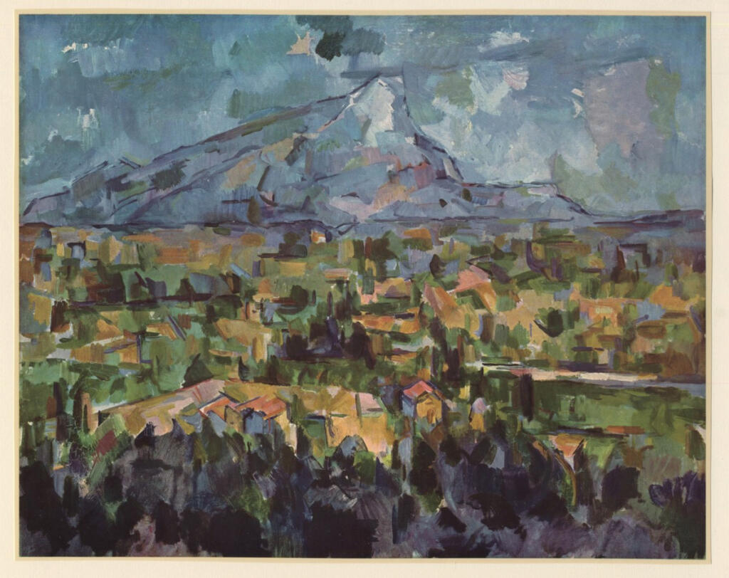 Anonimo , Cézanne, Paul - sec. XX - Mont St. Victoire , fronte