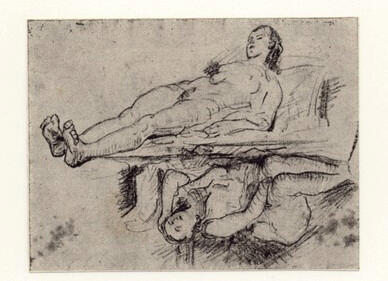 Anonimo , Cézanne, Paul - sec. XIX - Disegno , fronte