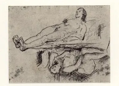 Anonimo , C&eacute;zanne, Paul - sec. XIX - Disegno , fronte