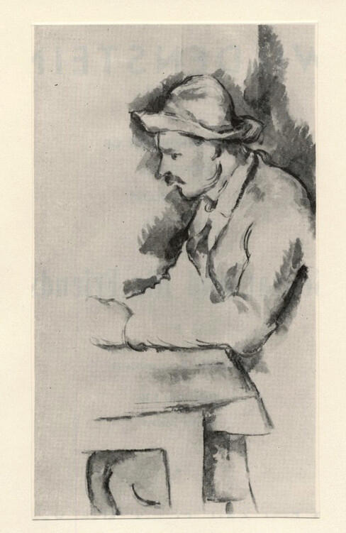 Anonimo , Cézanne, Paul - sec. XIX - Giocatore di carte , fronte