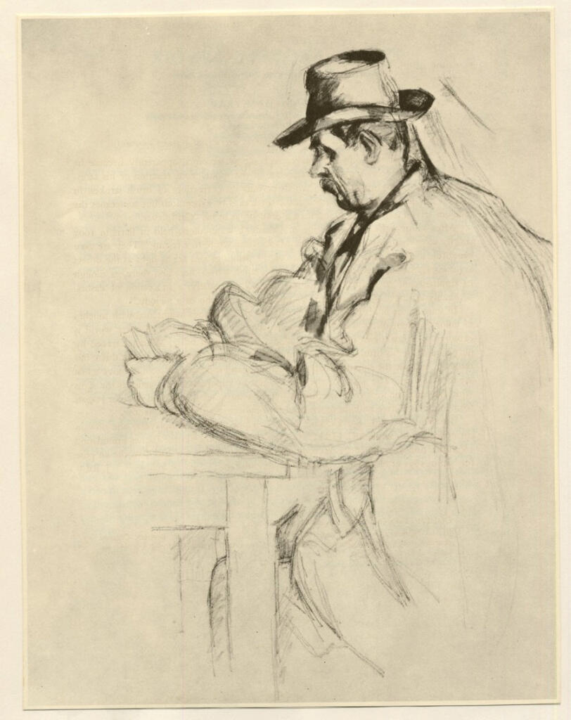 Anonimo , Cézanne, Paul - sec. XIX - Giocatore di carte , fronte