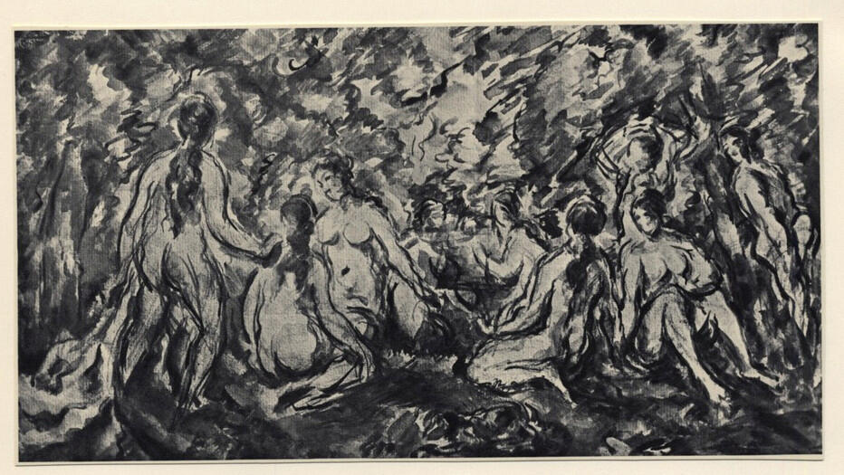 Anonimo , Cézanne, Paul - sec. XIX - Composizione , fronte