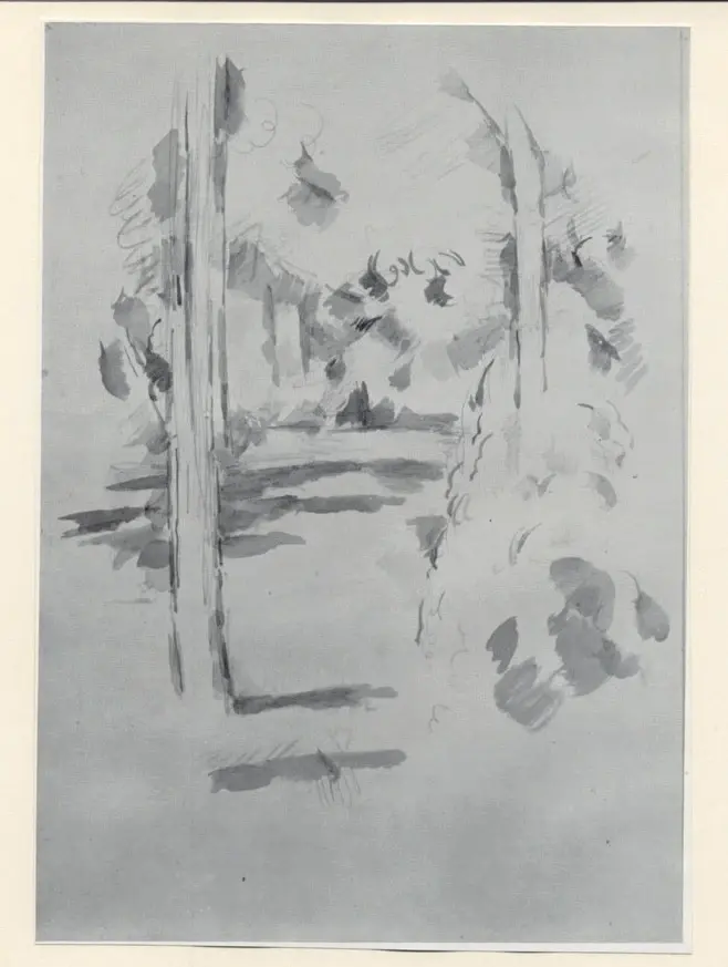 Anonimo , C&eacute;zanne, Paul - sec. XIX - Arbres et verdure , fronte