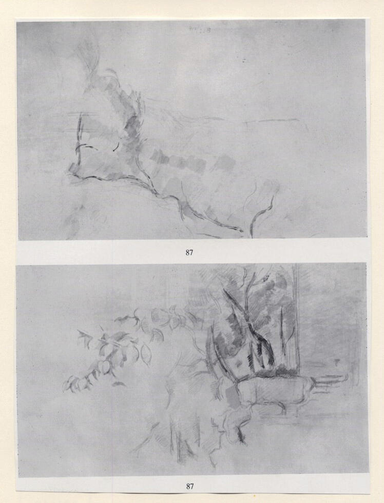 Anonimo , Cézanne, Paul - sec. XIX - Etudes d'arbres , fronte