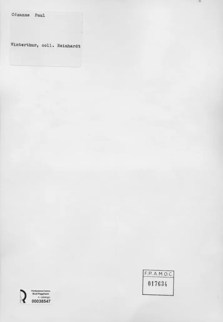 Anonimo , C&eacute;zanne, Paul - sec. XIX - Paesaggio , retro