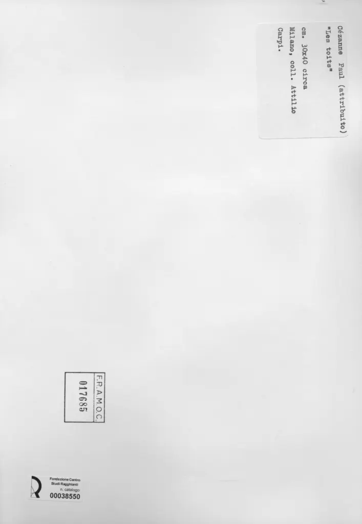 Anonimo , C&eacute;zanne, Paul - sec. XIX/ XX - Les toits , retro