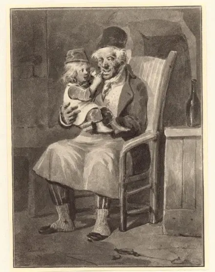  , vecchio con bambino -