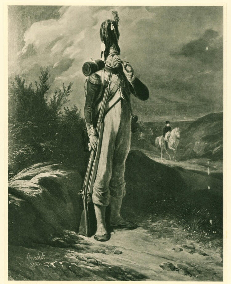 Anonimo , Charlet, Nicolas Toussaint - sec. XIX - Le granadier de la Garde , fronte
