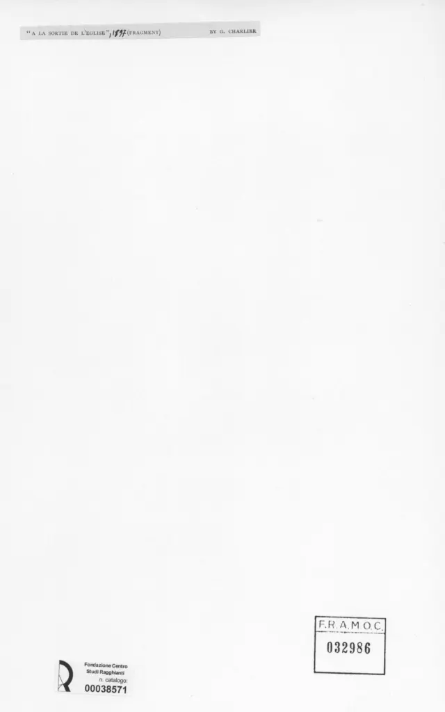 Anonimo , Charlier, Guillaume - sec. XIX/ XX - A la sortie de l'eglise , retro