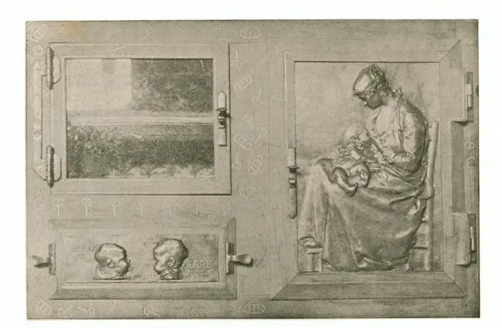 Charpentier, Alexandre , Armoire a layette -