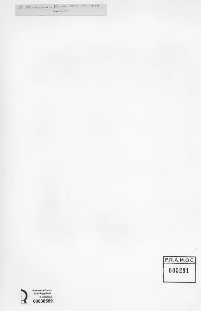 Anonimo , Chasseriau, Th&eacute;odore - sec. XIX - V&eacute;nus marine , retro