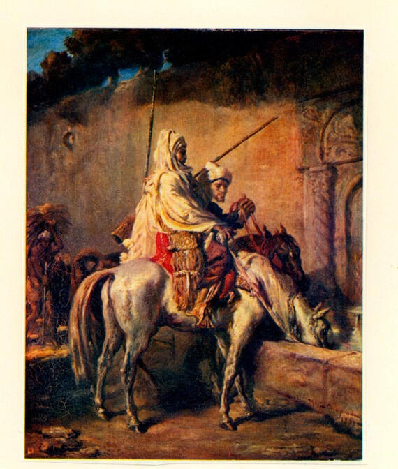 Chasseriau, Théodore , Cavalieri arabi alla fontana di Costantina