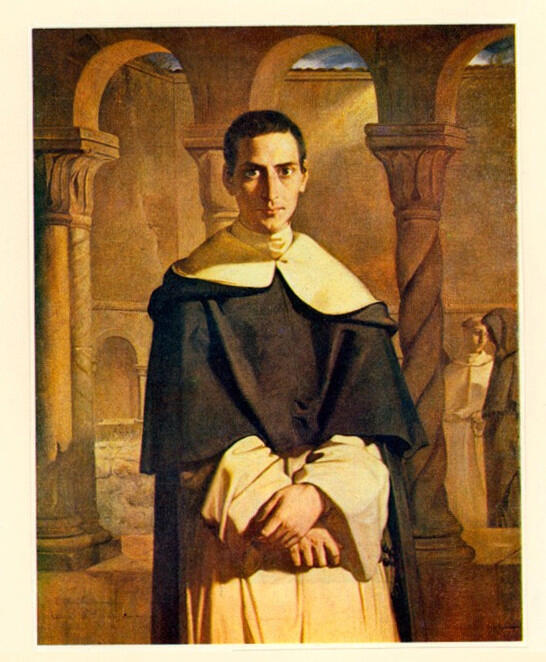 Anonimo , Chasseriau, Théodore - sec. XIX - Ritratto di padre Lacordaire , fronte
