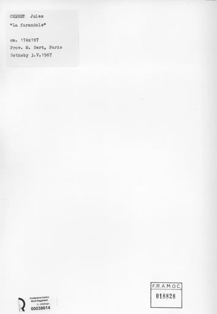 Anonimo , Cheret, Jules - sec. XIX - La farandole , retro