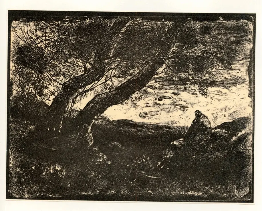 Anonimo , Corot, Jean-Baptiste-Camille - sec. XIX , fronte