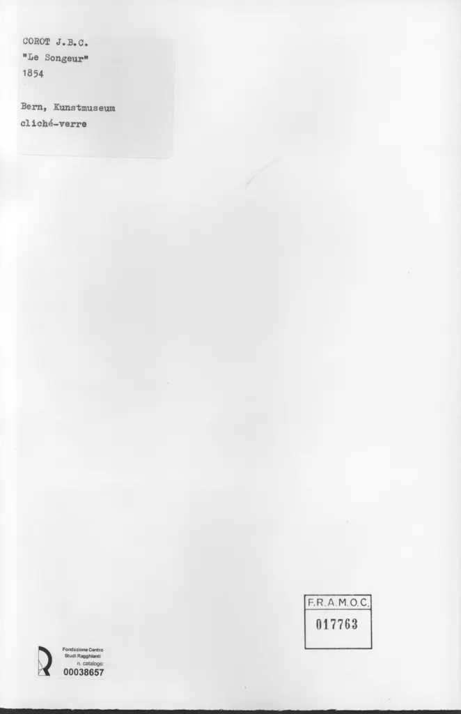 Anonimo , Corot, Jean-Baptiste-Camille - sec. XIX , retro