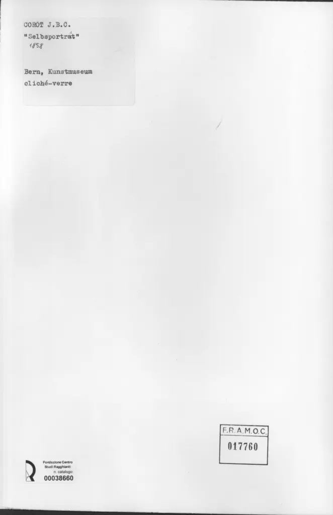 Anonimo , Corot, Jean-Baptiste-Camille - sec. XIX , retro