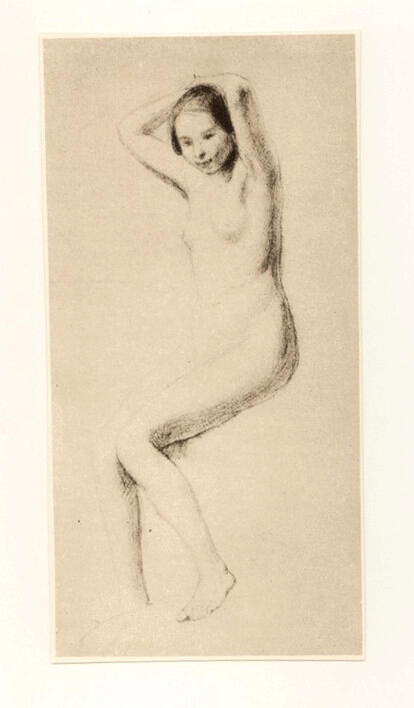 Anonimo , Corot, Jean-Baptiste-Camille - sec. XXI - Etude pour "La toilette" , fronte