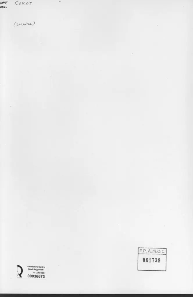 Anonimo , Corot, Jean-Baptiste-Camille - sec. XIX - Bosco , retro