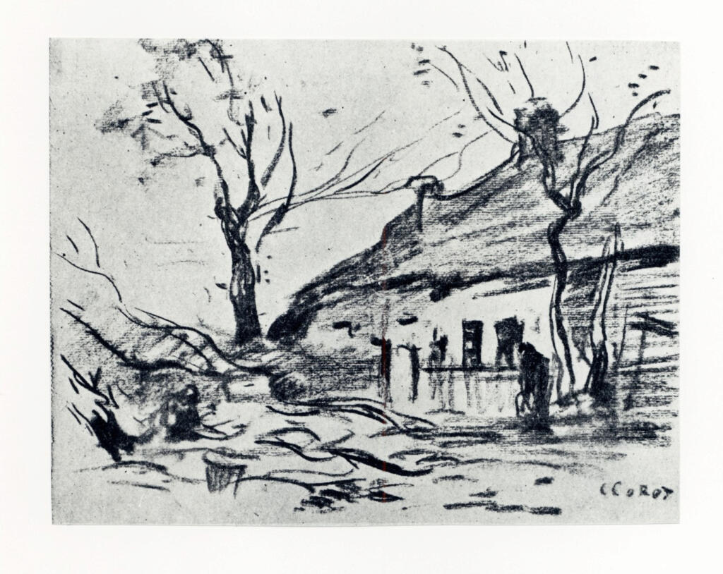 Anonimo , Corot, Jean Baptiste Camille sec. XIX , fronte