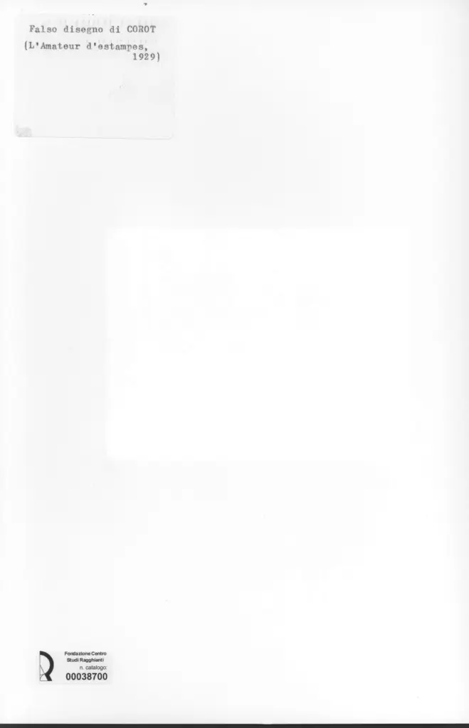 Anonimo , Corot, Jean Baptiste Camille sec. XIX , retro