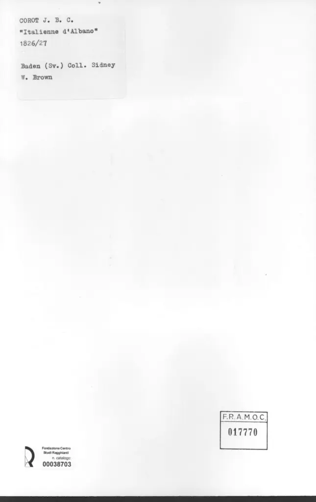 Anonimo , Corot, Jean-Baptiste-Camille - sec. XIX , retro