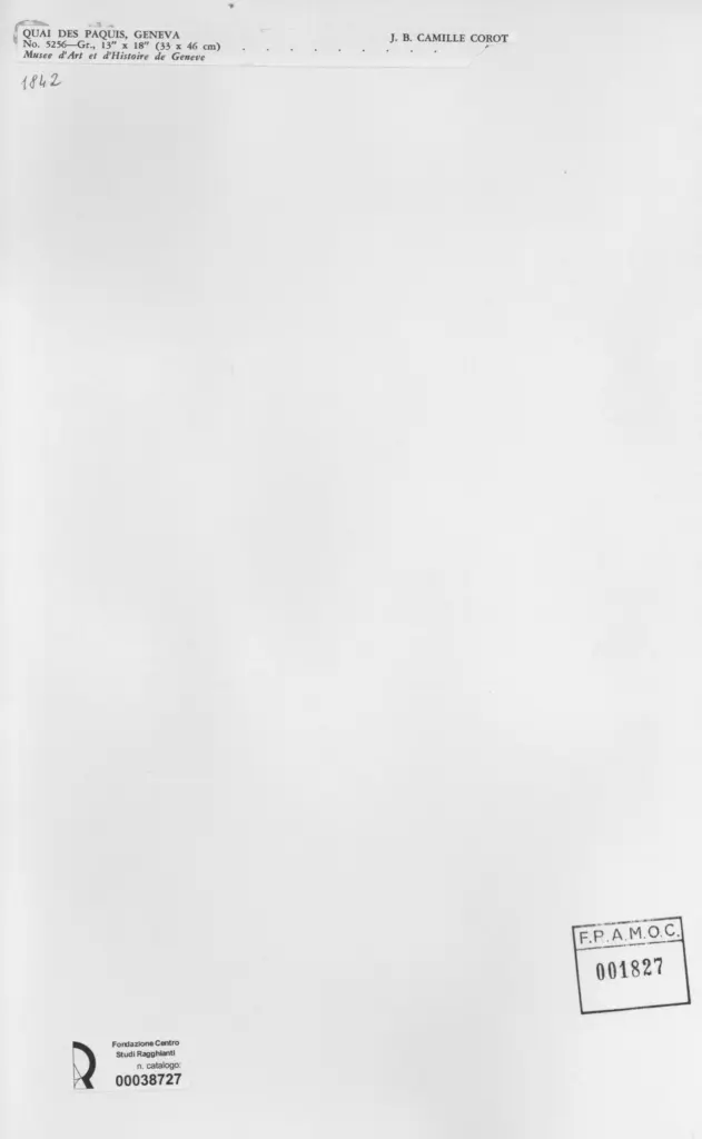 Anonimo , Corot, Jean-Baptiste-Camille - sec. XIX , retro