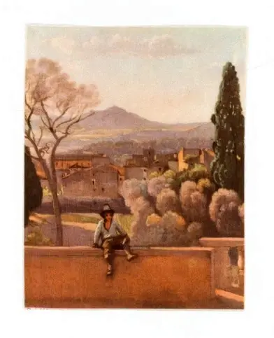 Anonimo , Corot, Jean-Baptiste-Camille; Corot, Jean-Baptiste-Camille - sec. XIX - Tivoli, les jardins de la Villa d'Este , fronte