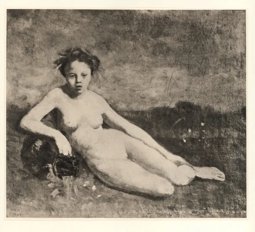 Anonimo , Corot, Jean-Baptiste-Camille - sec. XIX - La source , fronte