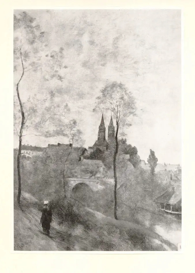 Anonimo , Corot, Jean-Baptiste-Camille - sec. XIX - View of Saint-Lo , fronte