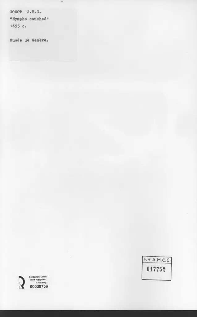 Anonimo , Corot, Jean-Baptiste-Camille - sec. XIX , retro