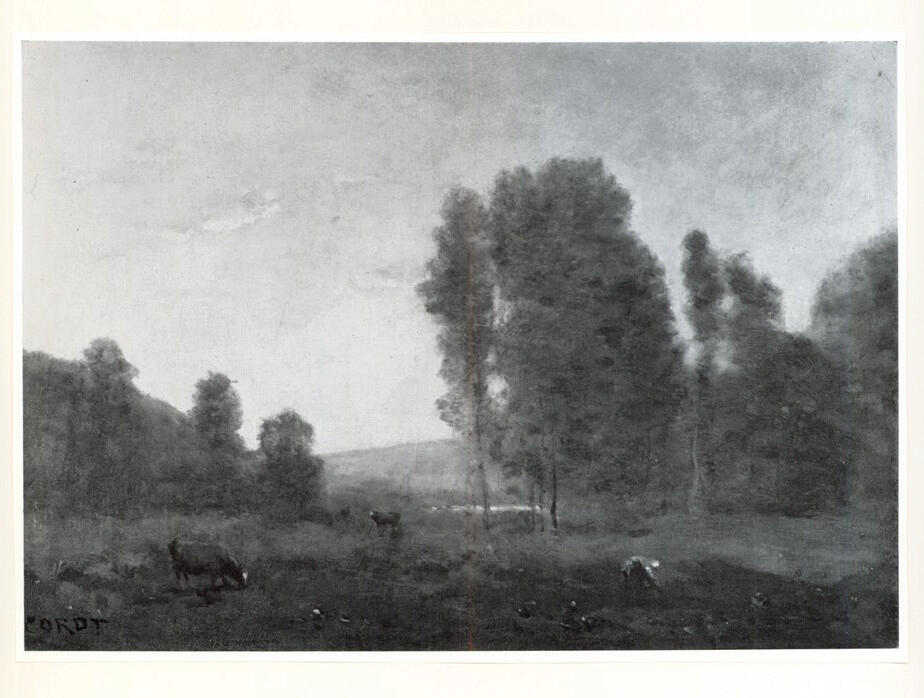 Anonimo , Corot, Jean-Baptiste-Camille - sec. XIX - Effet du matin , fronte