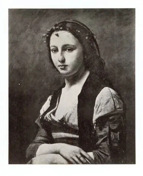 Anonimo , Corot, Jean-Baptiste-Camille - sec. XIX - La femme &agrave; la perle , fronte