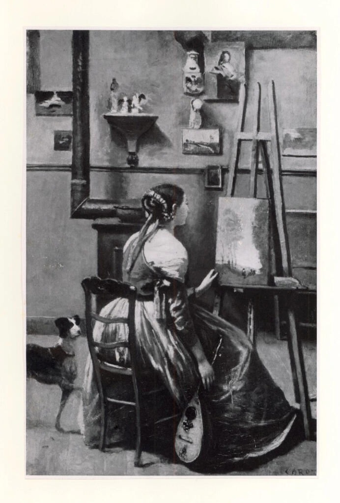 Anonimo , Corot, Jean-Baptiste-Camille - sec. XIX - Das Atelier des Kunstlers , fronte