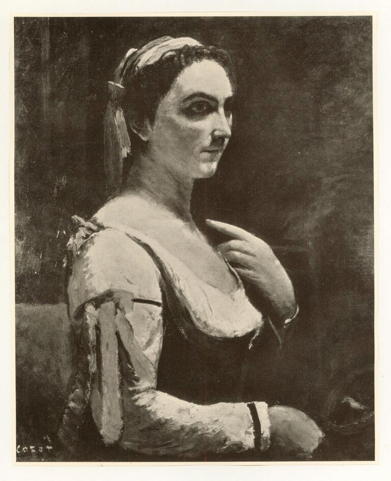 Anonimo , Corot, Jean-Baptiste-Camille - sec. XIX - Sybille , fronte