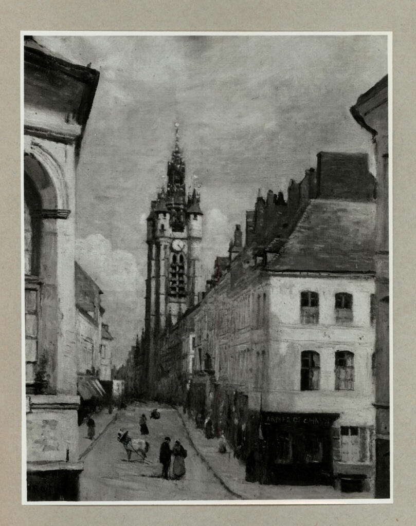 Anonimo , Corot, Jean-Baptiste-Camille - sec. XIX - Le Beffroi de Donai , fronte
