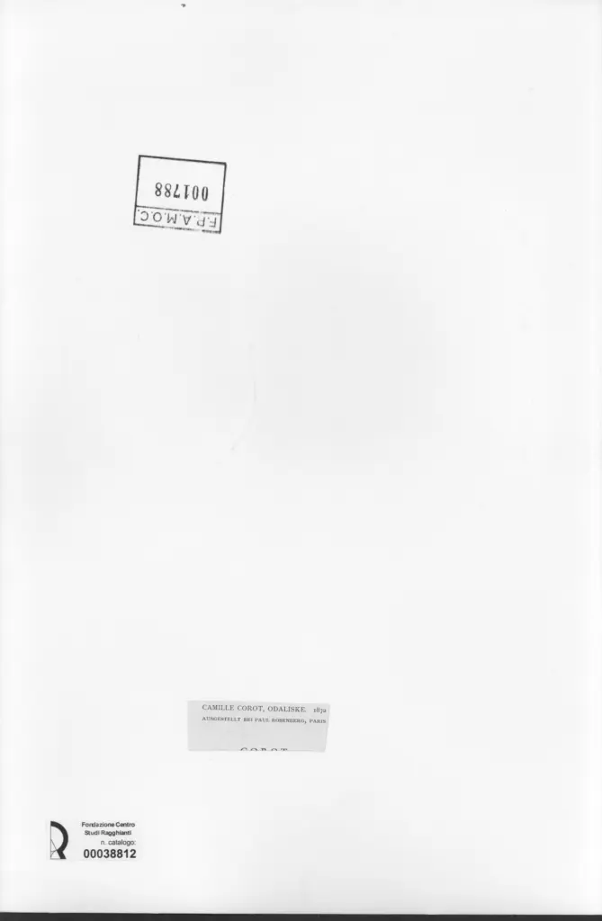 Anonimo , Corot, Jean-Baptiste-Camille - sec. XIX - Odaliske , retro