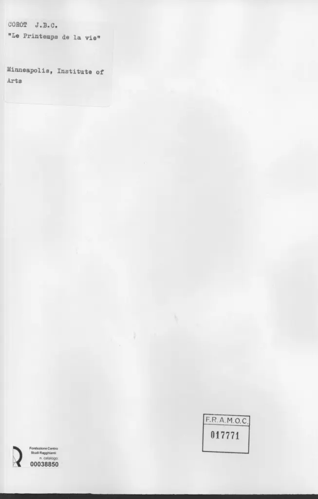 Anonimo , Corot, Jean Baptiste Camille - sec. XIX - Le Printemps de la vie , retro