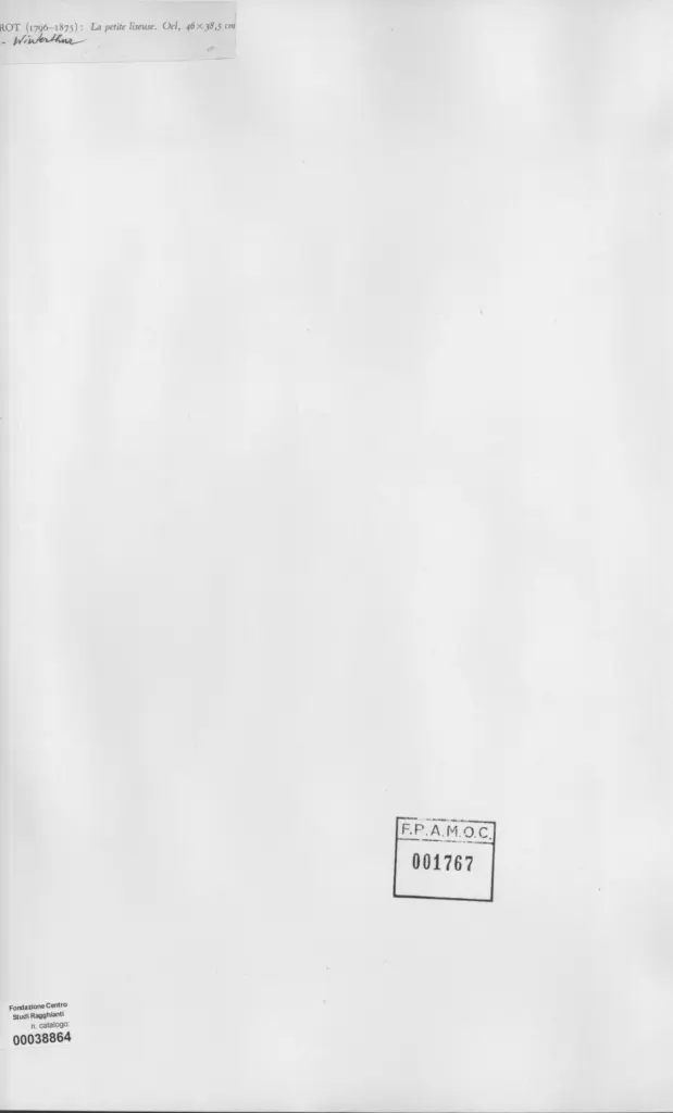 Anonimo , Corot, Jean Baptiste Camille - sec. XIX - La petite liseuse , retro