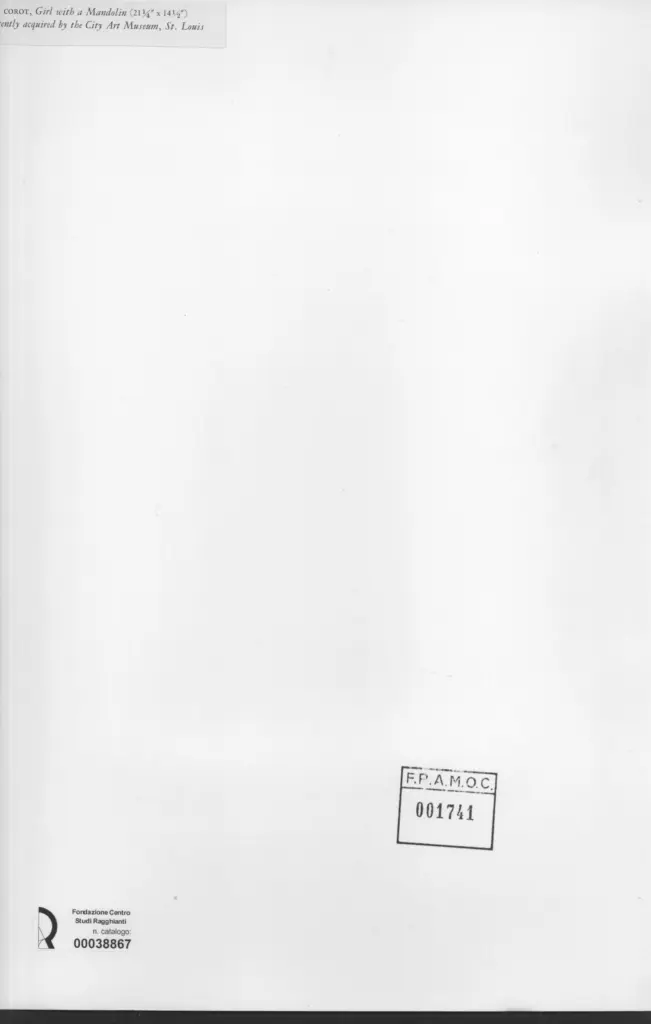 Anonimo , Corot, Jean Baptiste Camille - sec. XIX - Girl with a Mandolin , retro