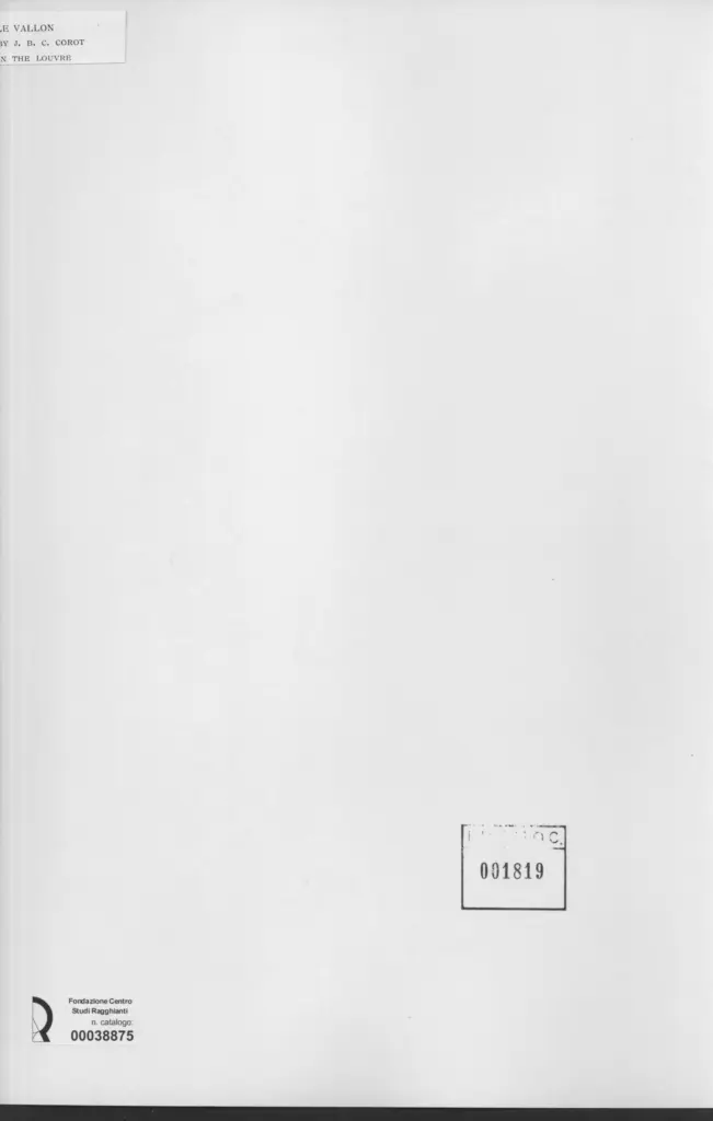 Anonimo , Corot, Jean Baptiste Camille - sec. XIX - Le vallon , retro