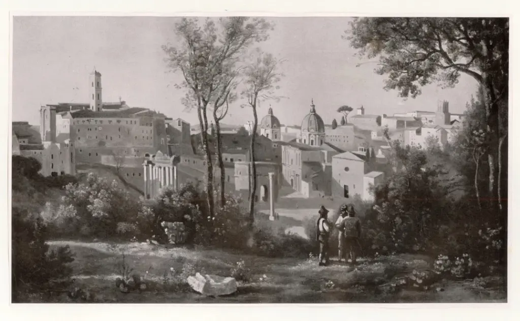 Anonimo , Corot, Jean Baptiste Camille - sec. XIX - Ansicht des Forums , fronte