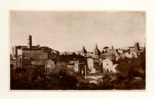 Anonimo , Corot, Jean Baptiste Camille - sec. XIX - Panorama , fronte
