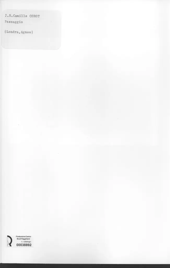 Anonimo , Corot, Jean Baptiste Camille , retro