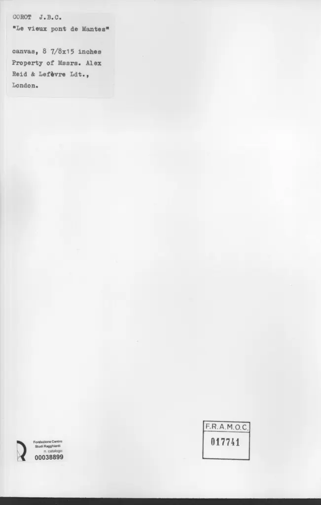 Anonimo , Corot, Jean Baptiste Camille , retro