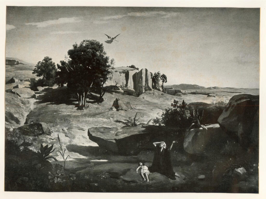 Anonimo , Corot, Jean Baptiste Camille - sec. XIX - Scena biblica , fronte