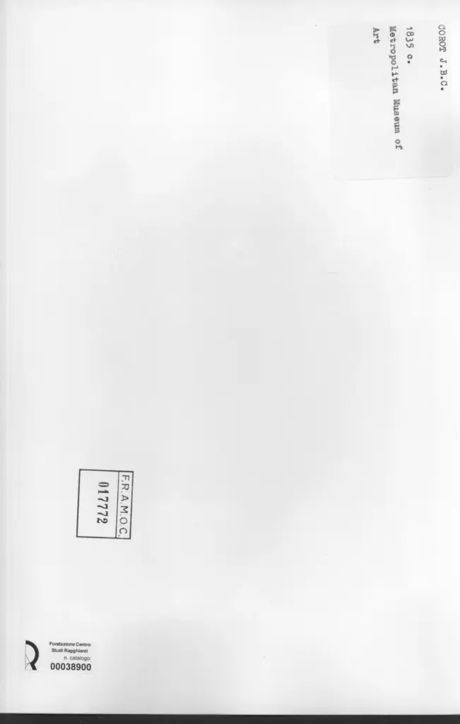 Anonimo , Corot, Jean Baptiste Camille - sec. XIX - Scena biblica , retro